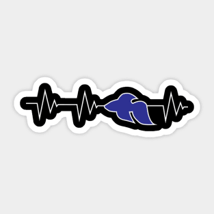 Jff Blue Betta Fish He Beat Sticker